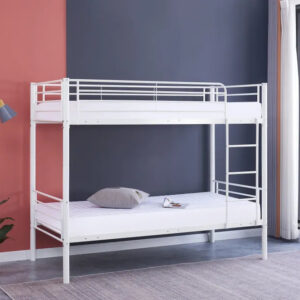 Pack : Lit superposé + Matelas compris Séparable métal LUNA 1+1 90x190 cm sommier inclus