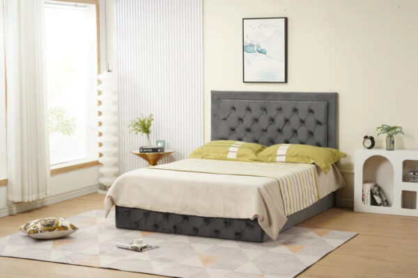 Cadre de lit ROMA velours 140x190cm