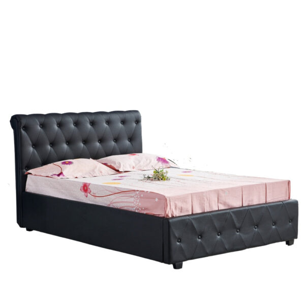 Lit 2 places 160x200 cm COCTO simili cuir sommier inclus