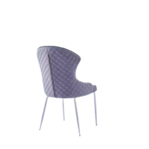 CHAISE HILTON CHROME VELOURS ANTHRACITE