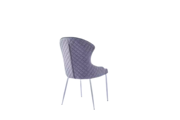 CHAISE HILTON CHROME VELOURS ANTHRACITE