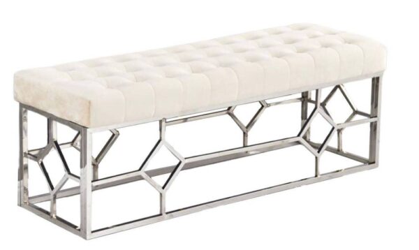 Banquette XXL VERTIGO Chrome en velours