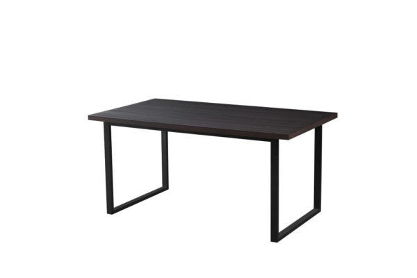 Table BELGRADE 4 à 6 couverts pied métal noir l 160 cm