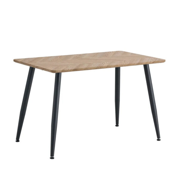 Table à manger style industriel en bois AMMO métal noir