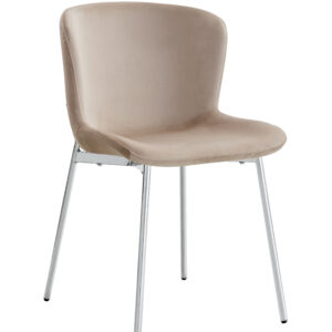 CHAISE HAILEY PIED CHROME ASSISE MOKA