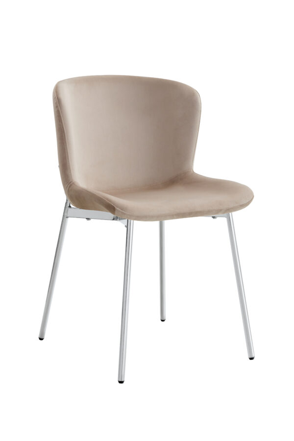 CHAISE HAILEY PIED CHROME ASSISE MOKA