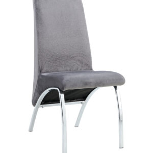 CHAISE FATE VELOURS GRIS