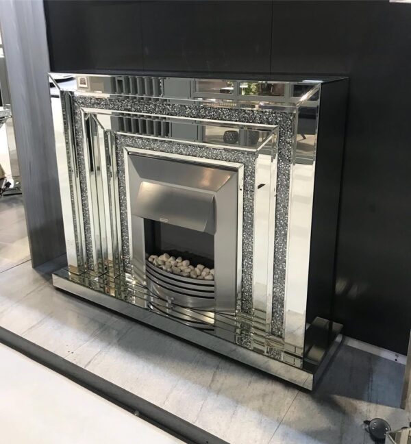 CHEMINEE MIROIR 120X38X100cm