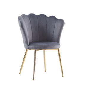CHAISE NYMPHEA GOLD VELOURS SILVER