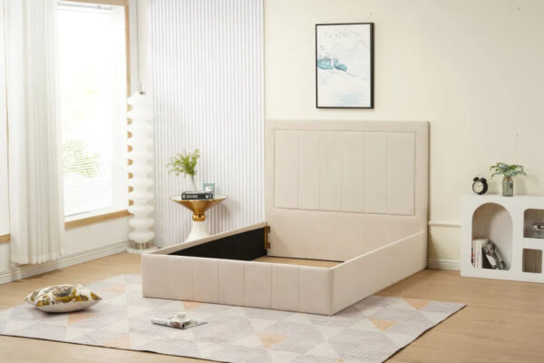Cadre de lit POLO velours 160x200cm