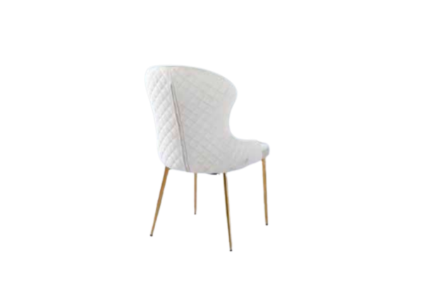 CHAISE HILTON GOLD VELOURS ECRU