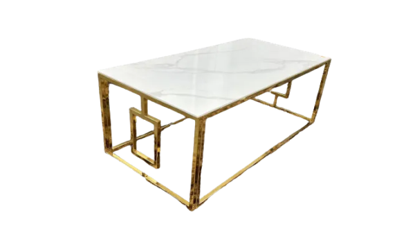Table basse SOPHIE  pieds Gold  120 cm