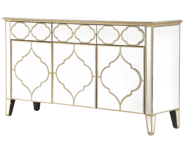BUFFET MIROIR VENITIEN 3 PORTES 153x41x86cm