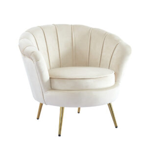 Fauteuil NYMPHEA Gold en velours