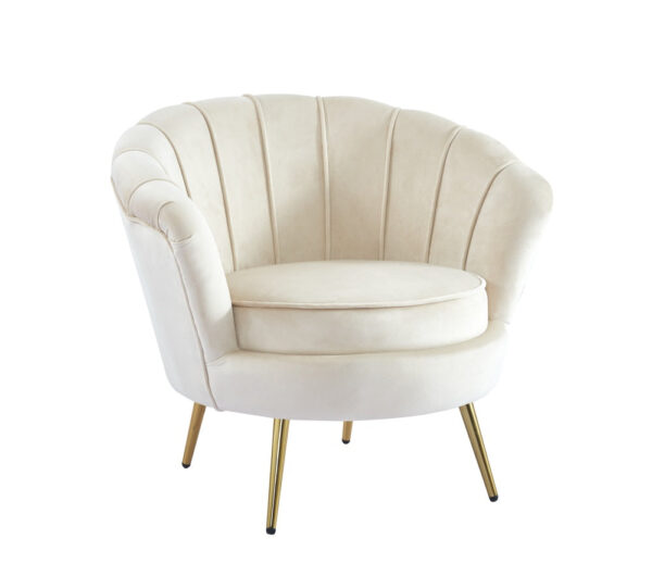 Fauteuil NYMPHEA Gold en velours