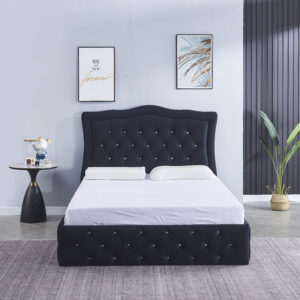 CADRE DE LIT TREND NOIR 140 cm