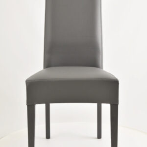 CHAISE KIRA ANTHRACITE PIEDS LAQUES ANTHRACITE