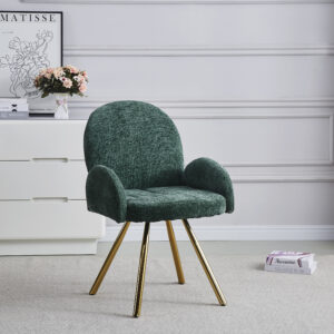 CHAISE AVEC ACCOUDOIR MIMI GOLD VERT SAPIN