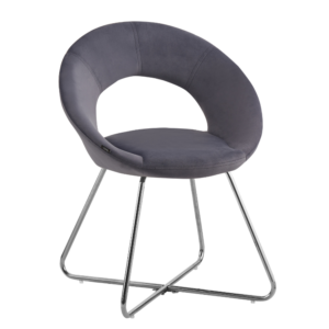 CHAISE BUBBLE CHROME SILVER GREY