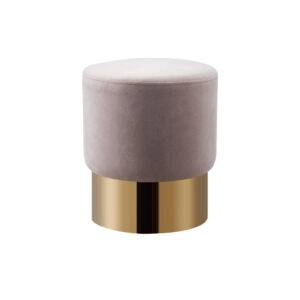 Lot de 2 poufs DESIGN en velours