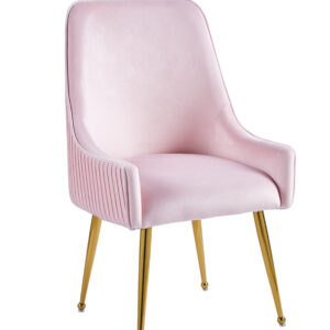 CHAISE LUXURY GOLD VELOURS ROSE