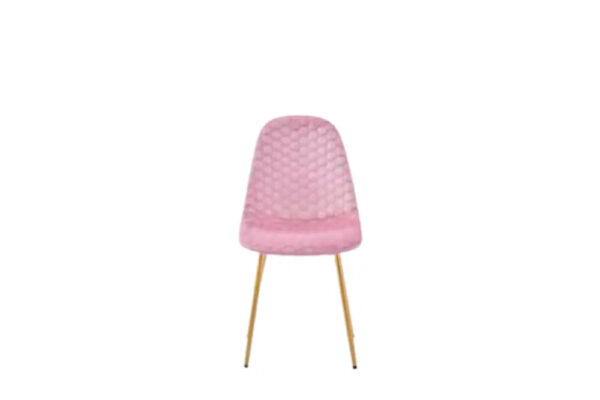 Lot de chaises Scandinaves ABEILLE Gold velours
