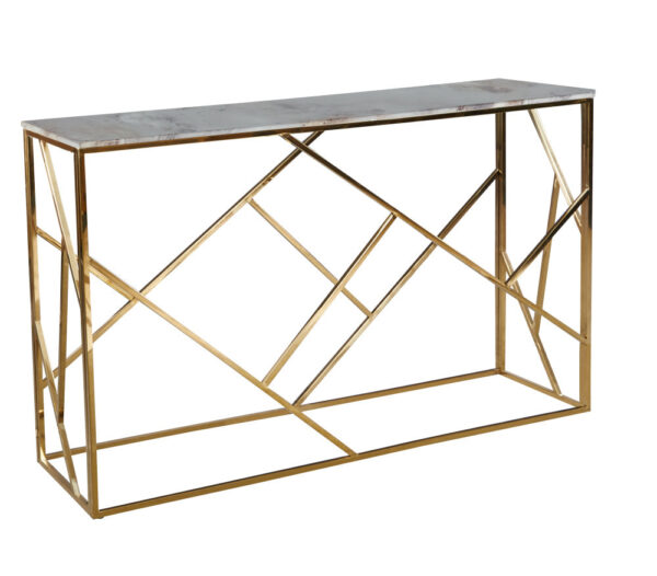 Console GEOMAG Gold Verre 120x40x78 cm