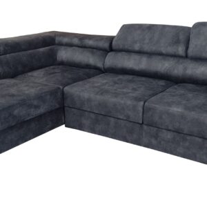 CANAPE TOULOUSE ANGLE GAUCHE GRIS ANTHRACITE 275x202cm