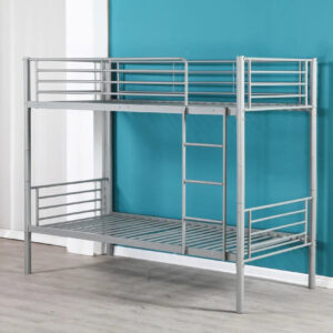 Pack : Lit superposé + Matelas compris Séparable métal LUNA 1+1 90x190 cm sommier inclus