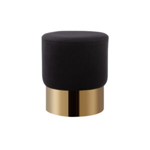 Lot de 2 poufs DESIGN en velours