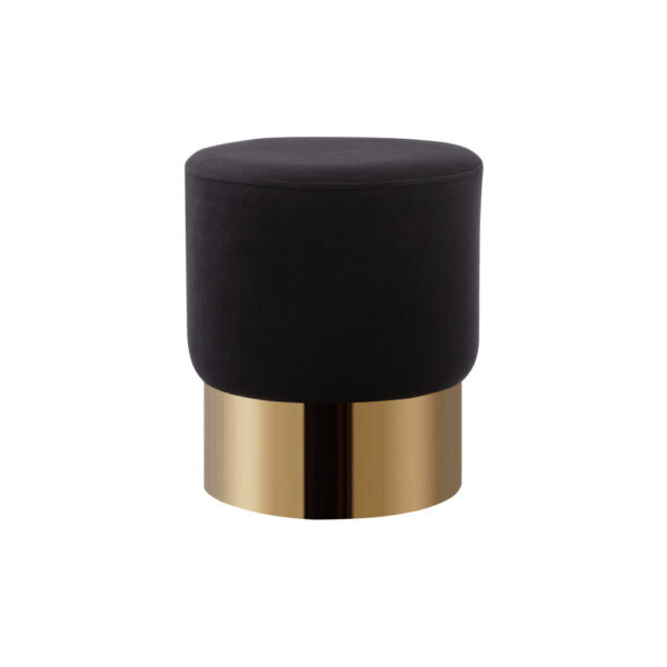 Lot de 2 poufs DESIGN en velours