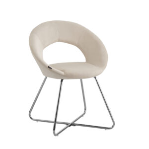 CHAISE BUBBLE CHROME ECRU