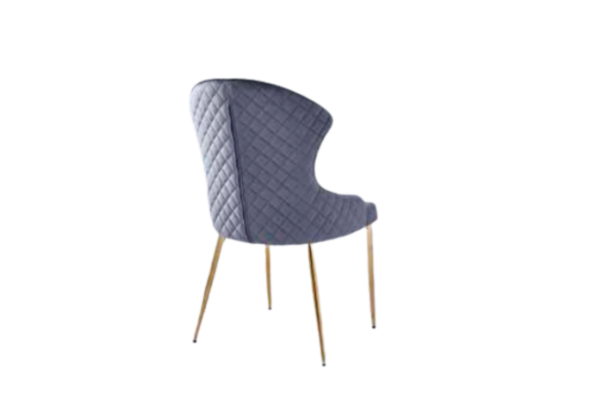 CHAISE HILTON GOLD VELOURS ANTHRACITE