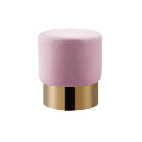 Lot de 2 poufs DESIGN en velours
