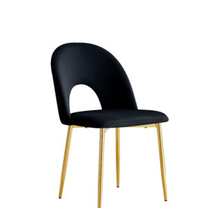 CHAISE TEDDY NOIR PIED GOLD