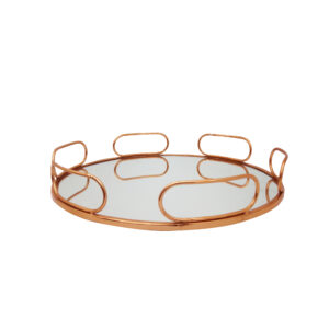 OR 4 PLATEAUX OR ROSE 38cm DIAMETRE