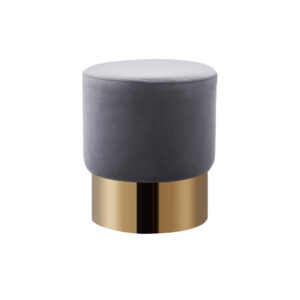 Lot de 2 poufs DESIGN en velours
