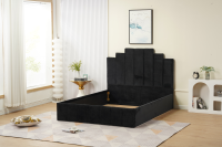 Cadre de lit PIANO velours 160x200 cm