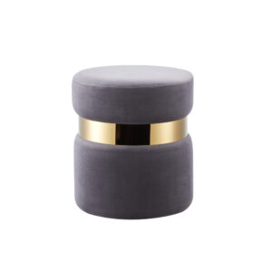Lot de 2 poufs CHIC en velours