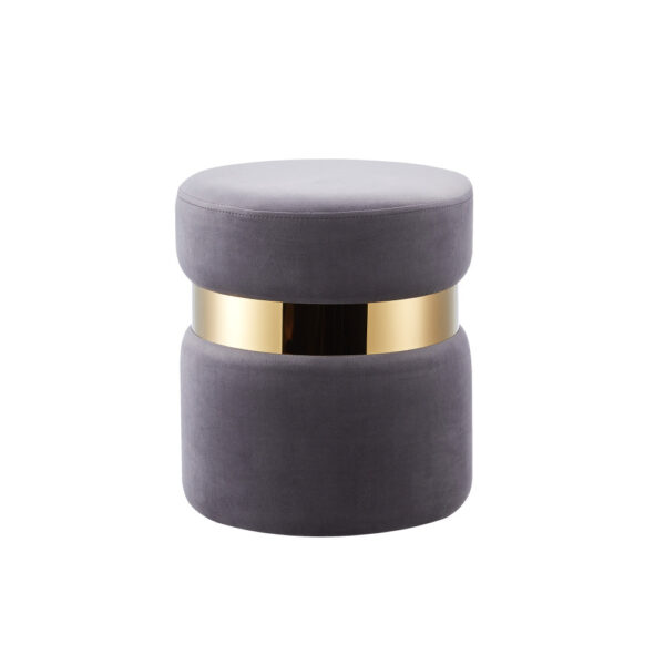 Lot de 2 poufs CHIC en velours