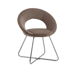 CHAISE BUBBLE CHROME MOKA