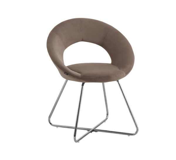 CHAISE BUBBLE CHROME MOKA