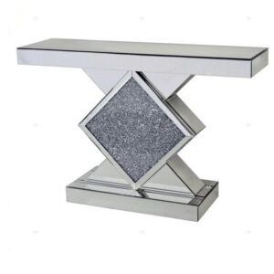 Meuble Console LOSANGE full Miroir et Strass