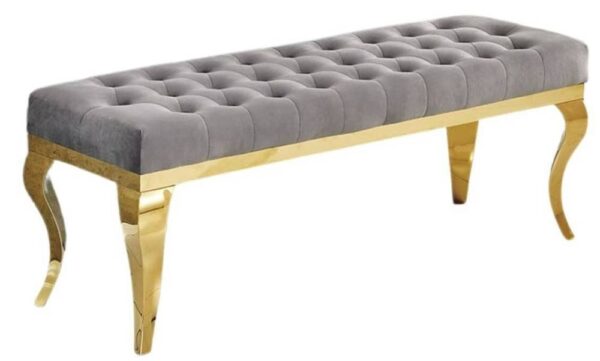 Banquette BAROQUE Capitonnée Gold en velours