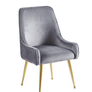 CHAISE LUXURY GOLD VELOURS ANTHRACITE