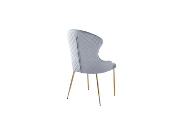CHAISE HILTON GOLD VELOURS GRIS