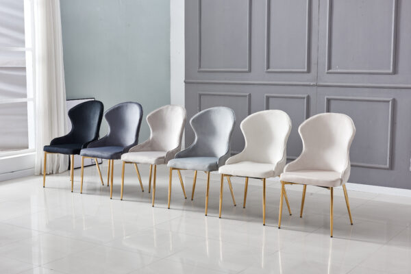 CHAISE HILTON GOLD VELOURS BEIGE