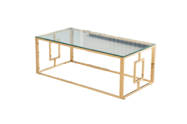 Table basse SOPHIE  pieds Gold  120 cm