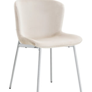 CHAISE HAILEY PIED CHROME ASSISE ECRU