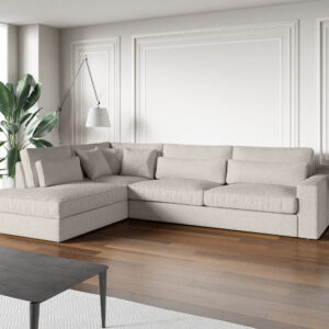 CANAPE LE BRISTOLA ANGLE GAUCHE DOUDOU BOUCLE 315X230cm